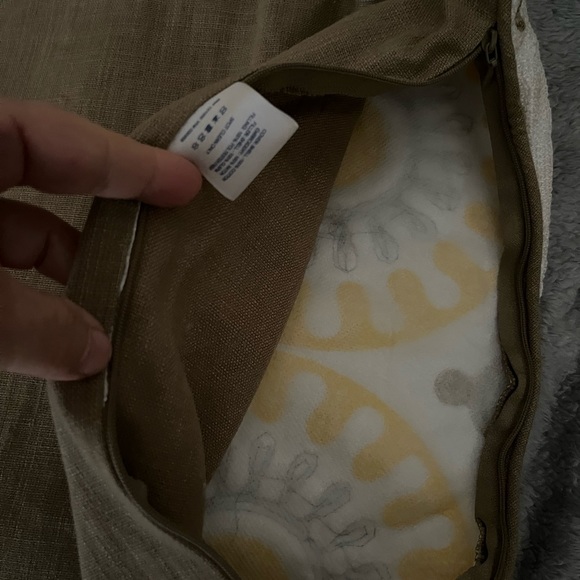 Happy Chic by Jonathan Adler Yellow, Beaded Pillow Approx 17”x17”, polyfill - Picture 6 of 15